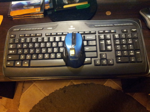 Logitech K330 Wireless Keyboard and Wireless Mouse + Dongle