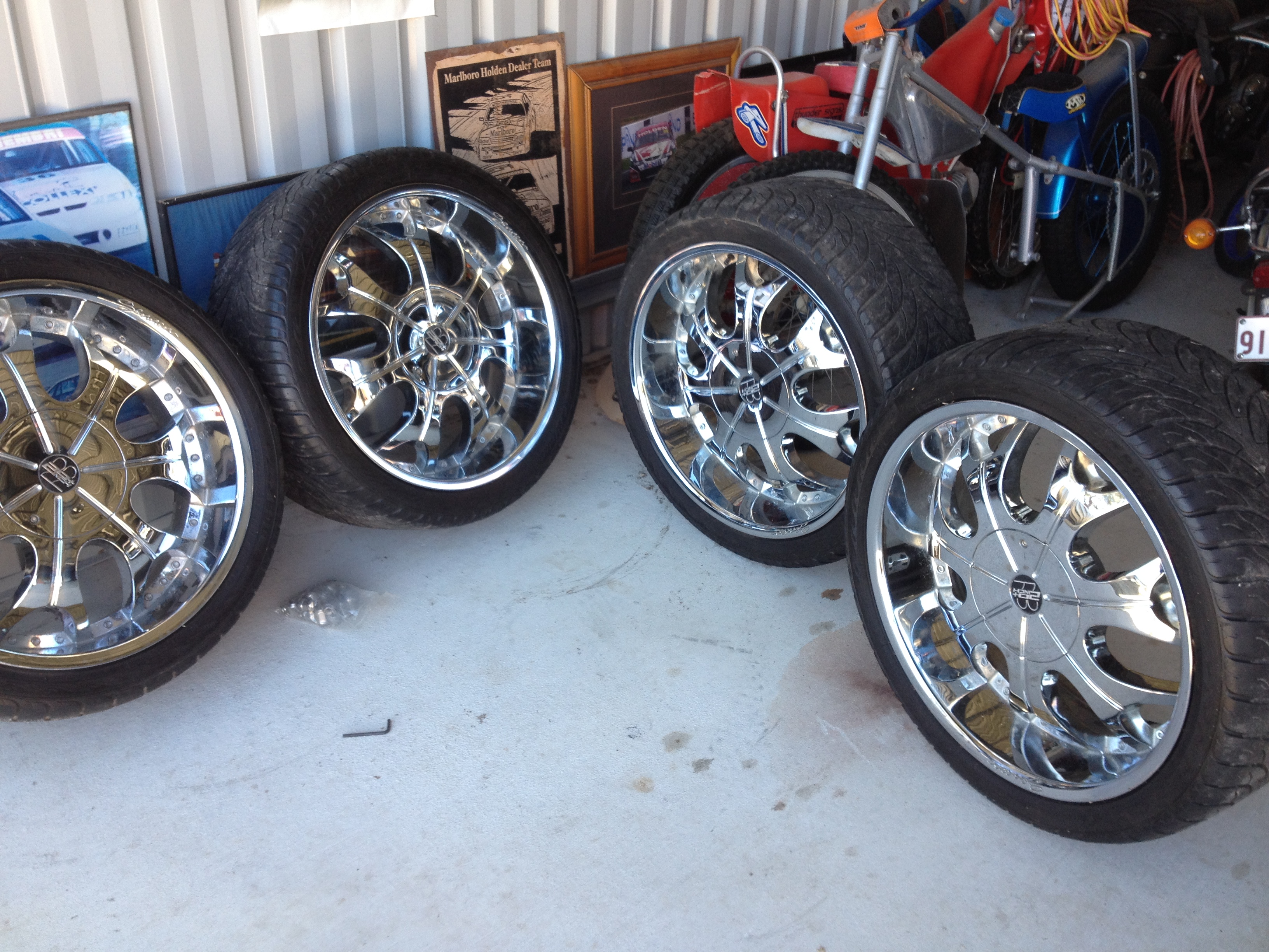 22 INCH Chrome MAGS and Tyres 4X4 4WD