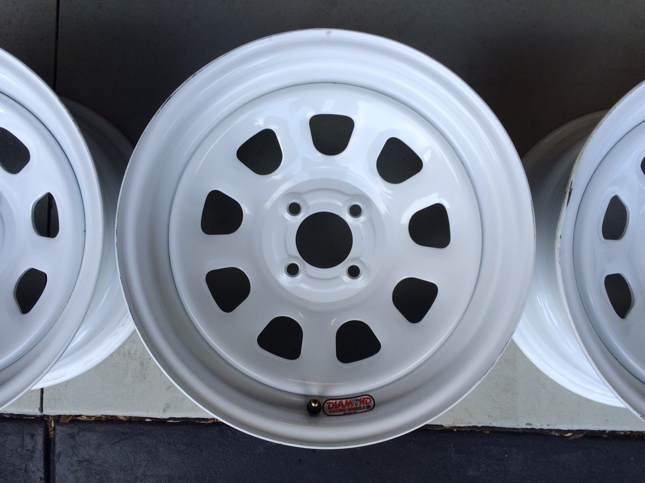 Diamond Racing Steelies 15X8 4x100 +12 Offset